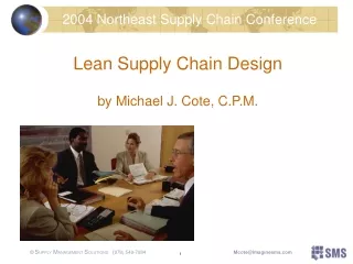 Lean Supply Chain Design by Michael J. Cote, C.P.M.