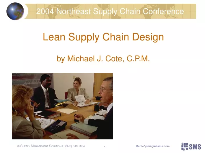 lean supply chain design by michael j cote c p m