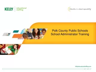 Polk County Public Schools School Administrator Training