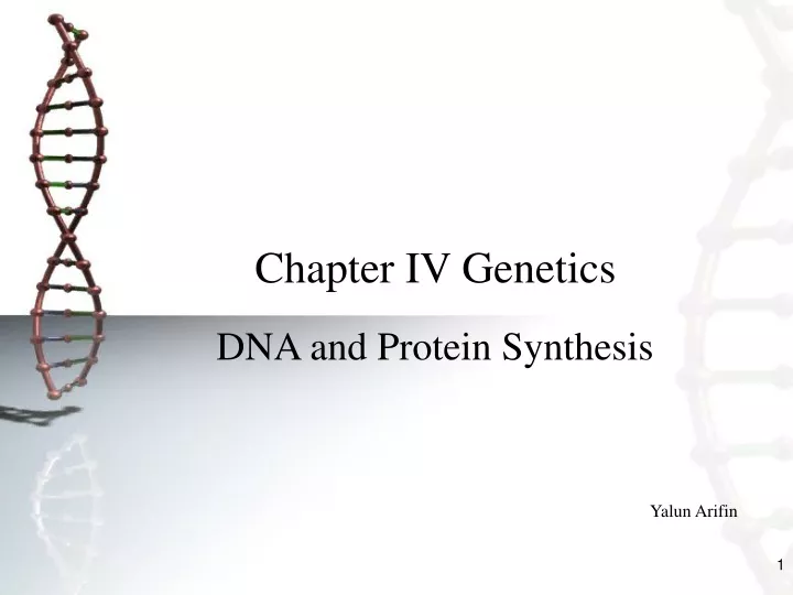 chapter iv genetics