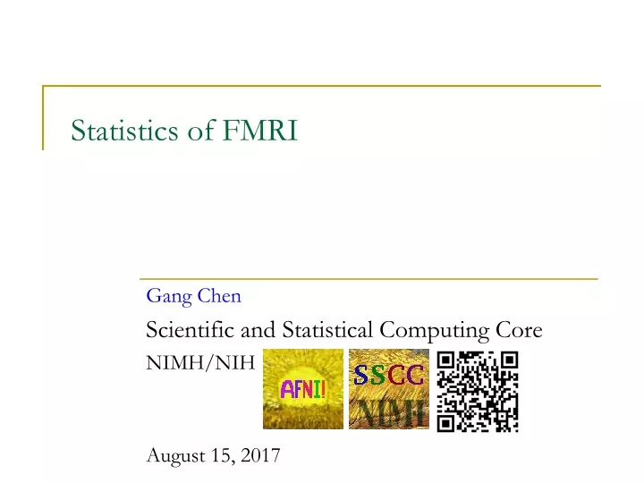 statistics of fmri