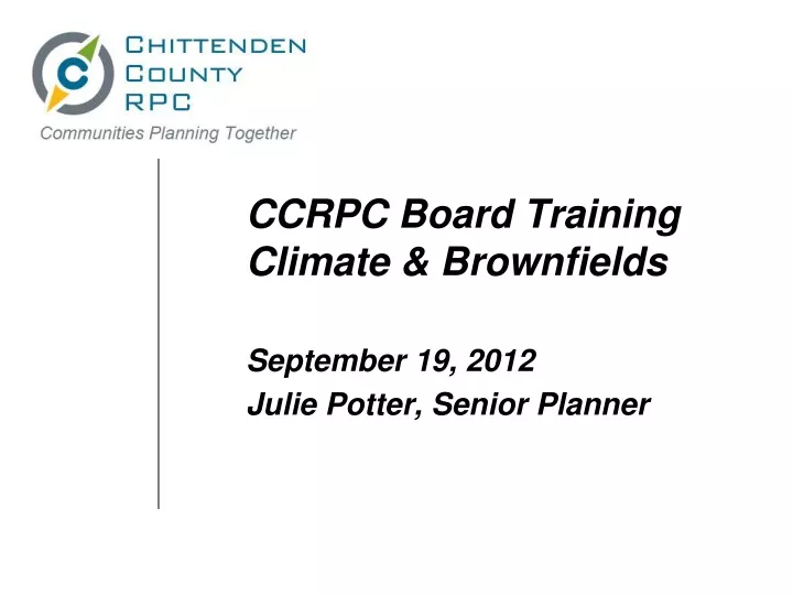 ccrpc board training climate brownfields