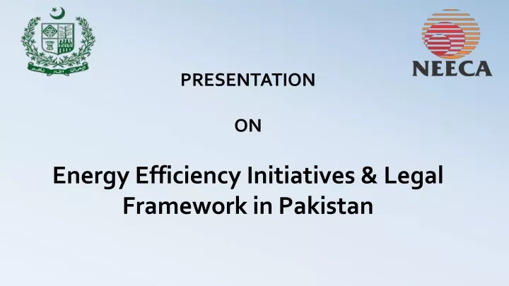 presentation on energy efficiency initiatives