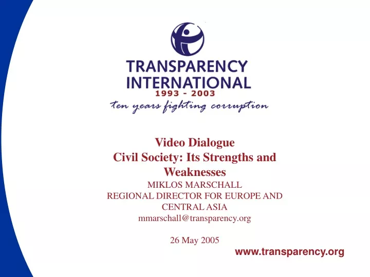 video dialogue civil society its strengths