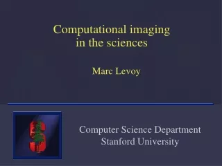 Computational imaging in the sciences