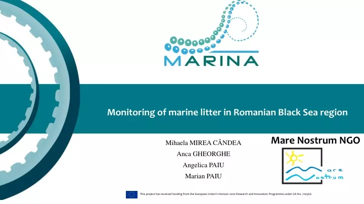 monitoring of marine litter in romanian black sea region