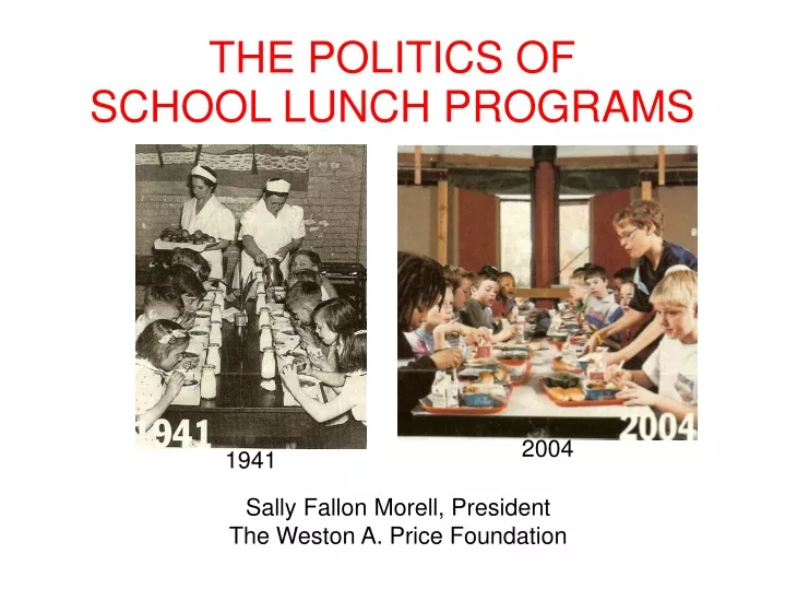 the politics of school lunch programs