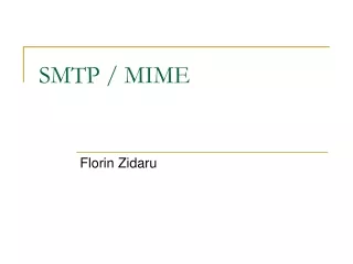 SMTP / MIME