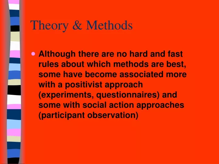 theory methods