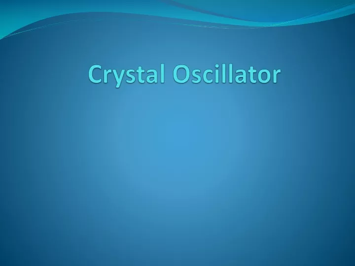 crystal oscillator