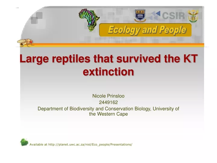 large reptiles that survived the kt extinction