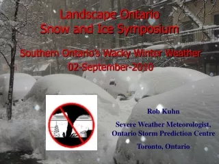 Landscape Ontario  Snow and Ice Symposium