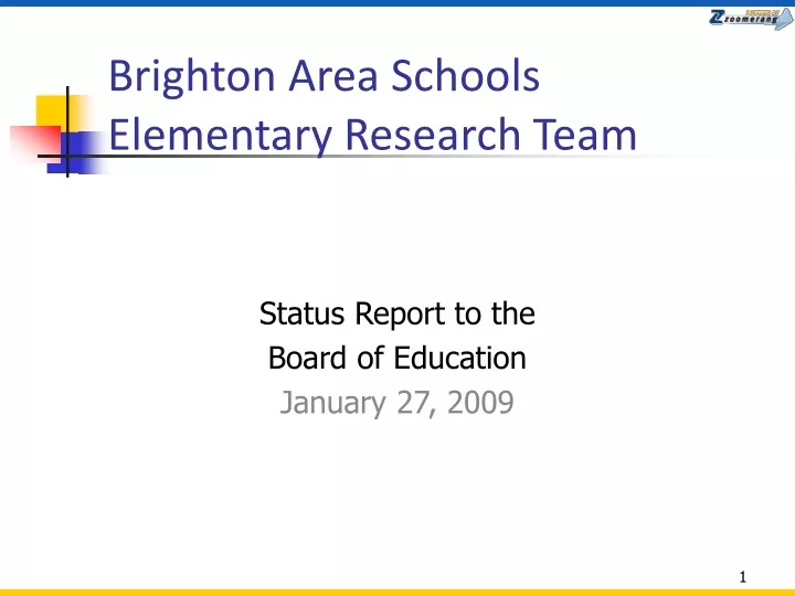 brighton area schools elementary research team