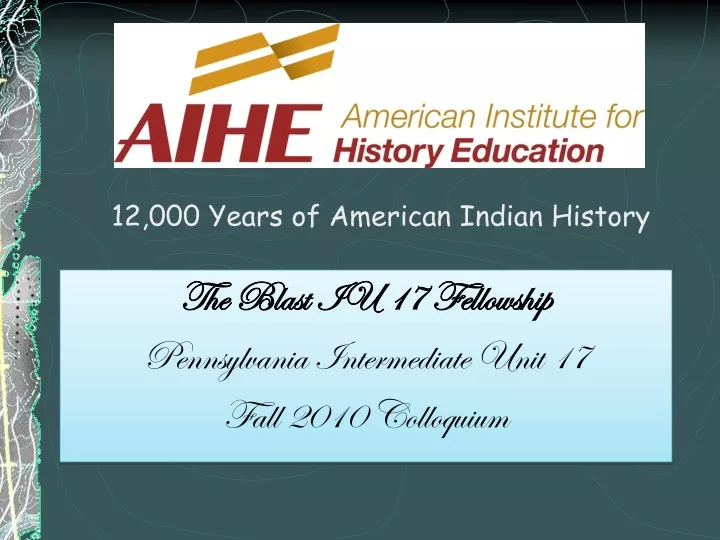 12 000 years of american indian history