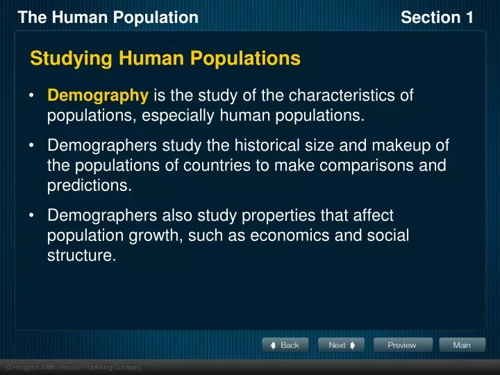 studying human populations
