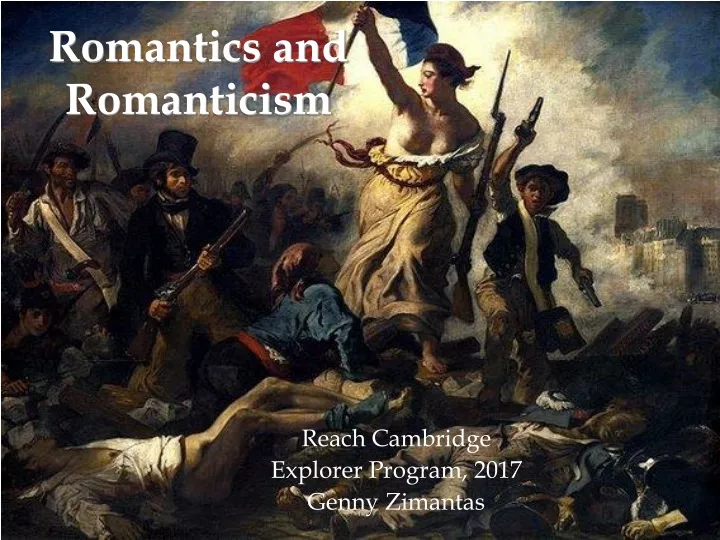 romantics and romanticism
