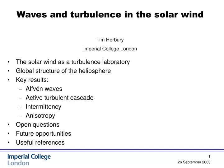 waves and turbulence in the solar wind