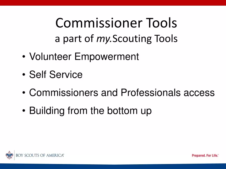 commissioner tools a part of my scouting tools
