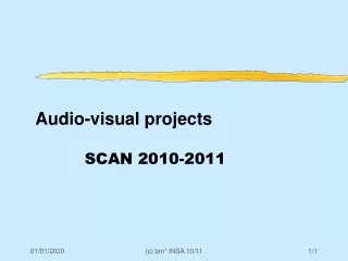 Audio-visual projects