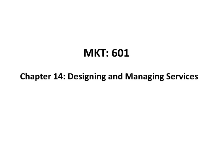 mkt 601