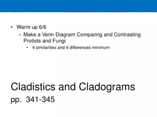 Cladistics and Cladograms pp.  341-345