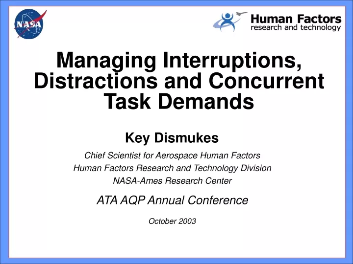 managing interruptions distractions