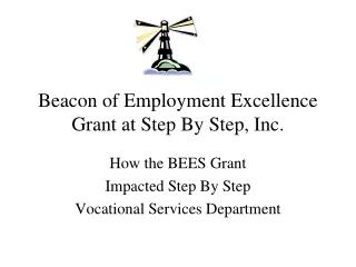 Beacon of Employment Excellence Grant at Step By Step, Inc.
