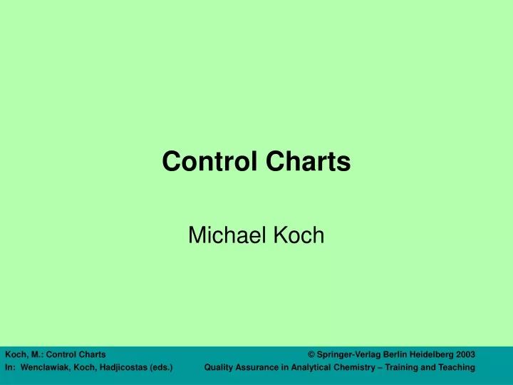 control charts