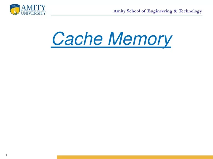 cache memory