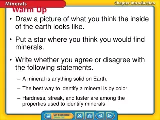 Draw a picture of what you think the inside of the earth looks like.