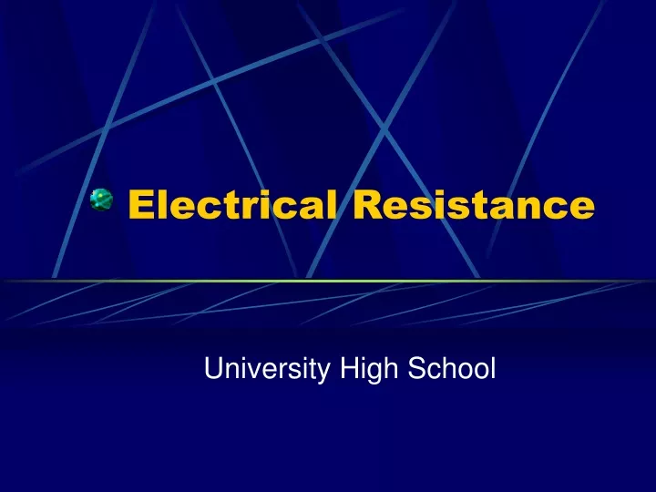 electrical resistance