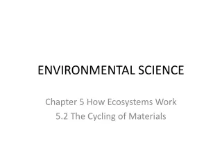 ENVIRONMENTAL SCIENCE