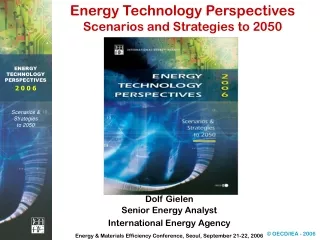 Energy Technology Perspectives Scenarios and Strategies to 2050