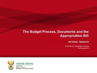 The Budget Process, Documents and the Appropriation Bill