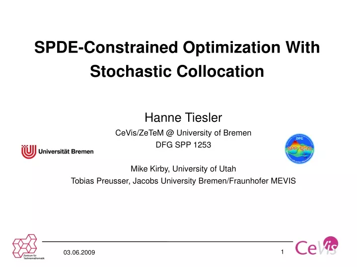spde constrained optimization with stochastic