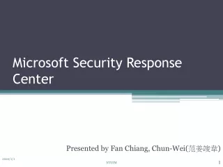 Microsoft Security Response Center