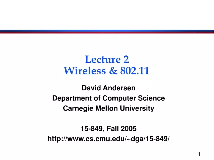 lecture 2 wireless 802 11