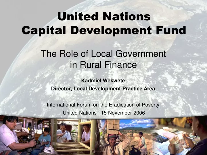 the role of local government in rural finance