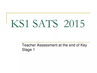 KS1 SATS  2015