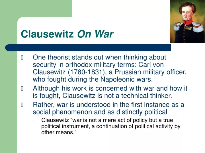 clausewitz on war