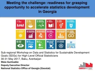 Meeting the challenge: readiness for grasping  opportunity to accelerate statistics development