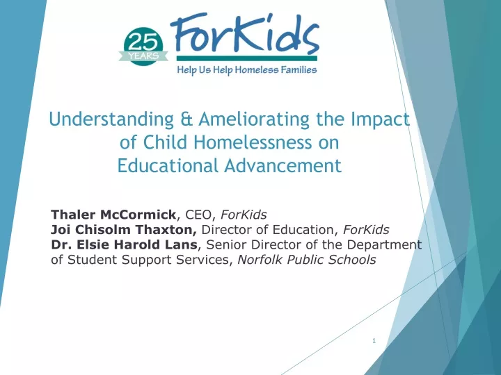 understanding ameliorating the impact of child homelessness on educational advancement