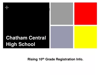 Registration Information for Rising Sophomores.