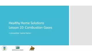 Healthy Home Solutions Lesson 10: Combustion Gases