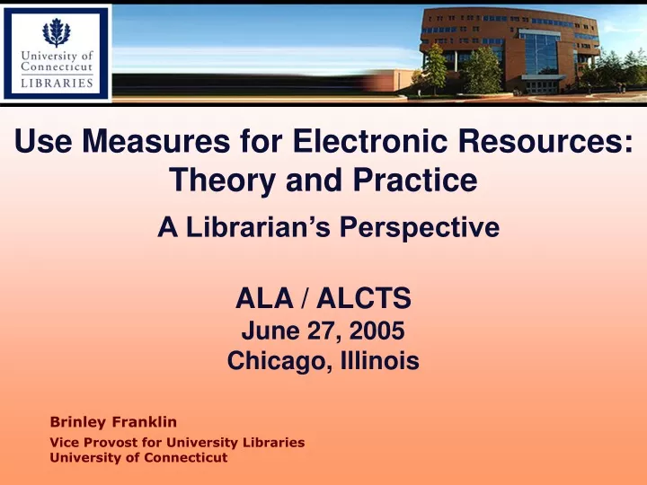 use measures for electronic resources theory