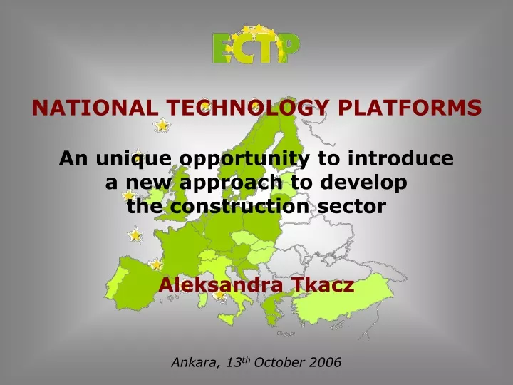 national technology platforms an unique
