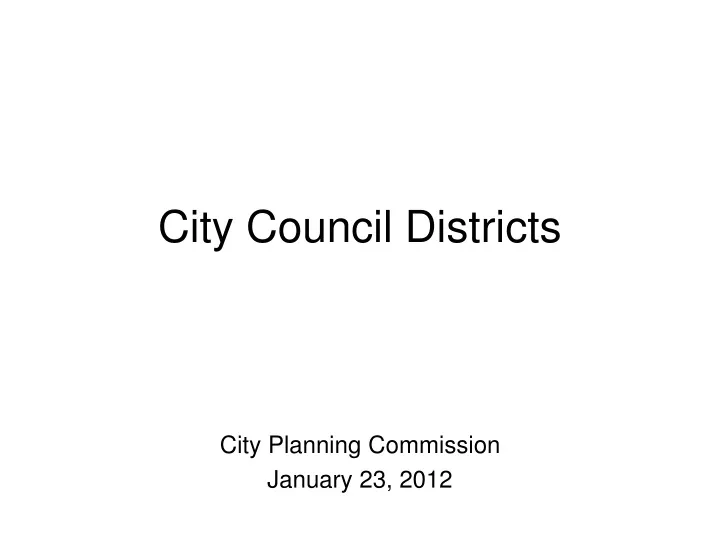 city council districts