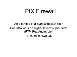 PIX Firewall