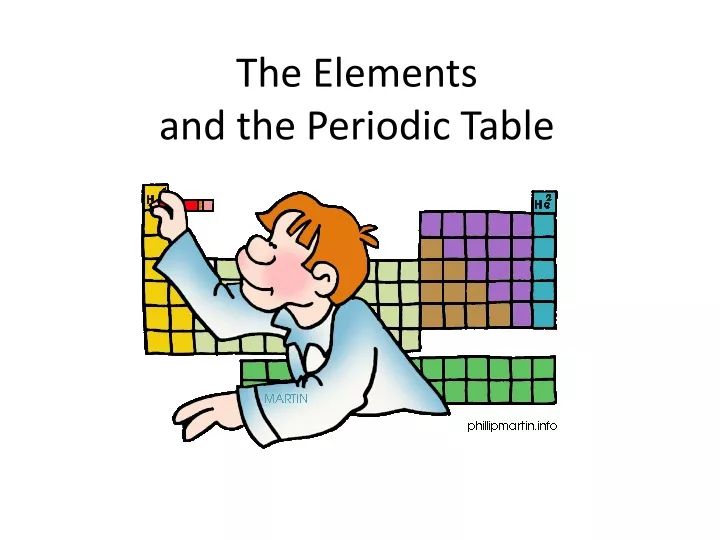 the elements and the periodic table
