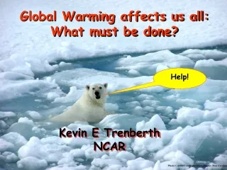 Global Warming affects us all: What must be done?